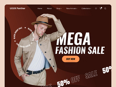 Fashion Website Design branding design graphic design illustration typography ui ux