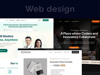 Website designs average fold dark mode design figma light mode ui web design website