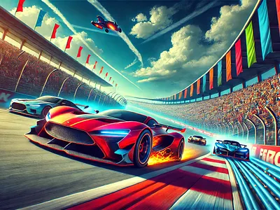 A 3D Journey into Racing Dynamics 3d 3d art 3d design art behance blender car racing cars concept art design digital art digital illustration dribbble graphic design illustration modeling render rendering