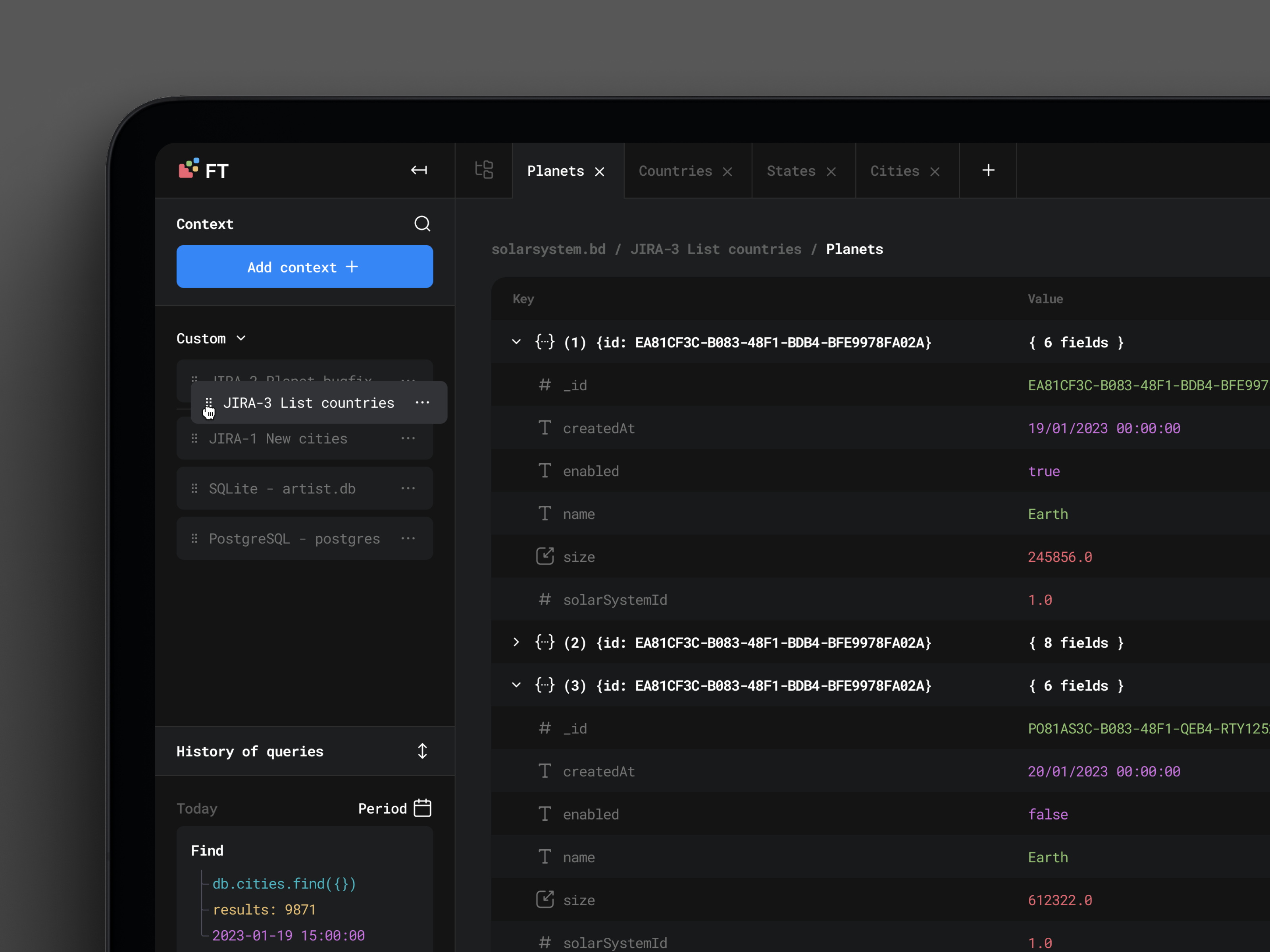 Database Visualisation Web Dashboard for Mongo DB by Conceptzilla on ...