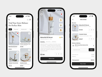 Skin care mobile app