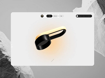 LumiFlex Website UI/Ux 3d animation creative design graphic lamp motion page product ui ui design user experience user interface ux web web design web designer website