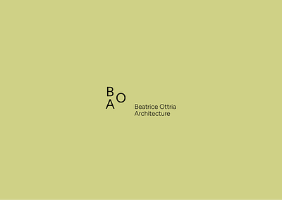 B. O. Architecture Logo Proposal architecture brand branding graphic design identity logo typography