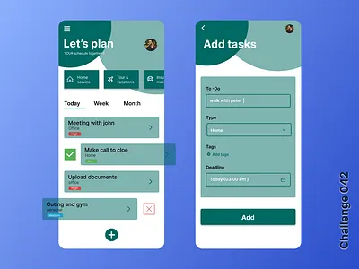 Daily UI #042 - To-Do List or Manager daily ui 042 dailyui dailyui042 learnui ui ux