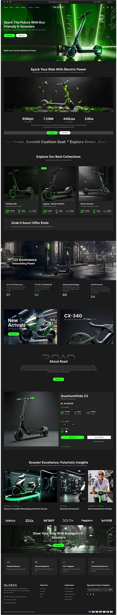 EV Vehicle Website branding ev vehicle website ui ui ux website