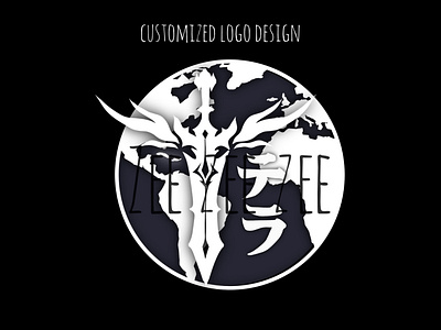 Customized logo design art commission design digitalart digitalpainting graphic design illustration logo painting typography vector