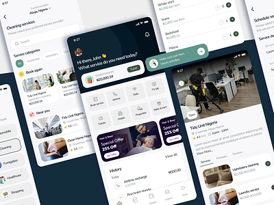 Service Booking Mobile App booking bookings cleaning service mobile app service booking service booking mobile app ui