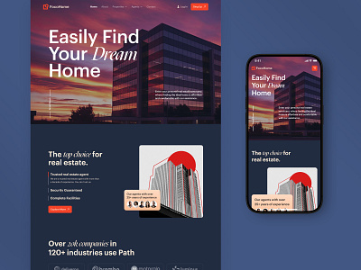 Real Estate Website Responsive UI Design android app app design design focotik ios ios app mobile app design mobile design product design property property buy and sell property rental app property sell real estate real estate app ui ui design ui ux design website design website responsive