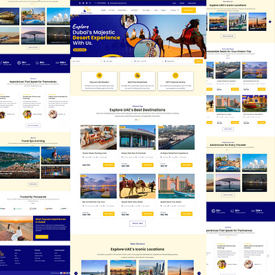 Tour & Travel Agency Website agency dubai tour travel traveling uae website design wordpress website