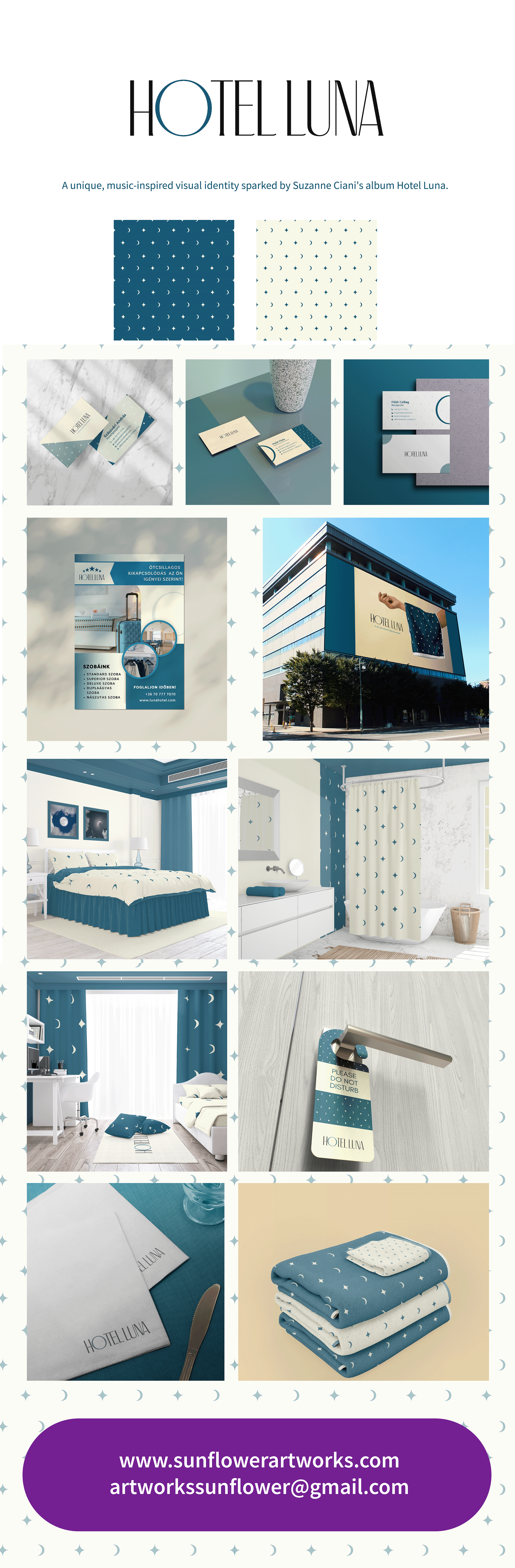 Example of Hotel Luna brand identity