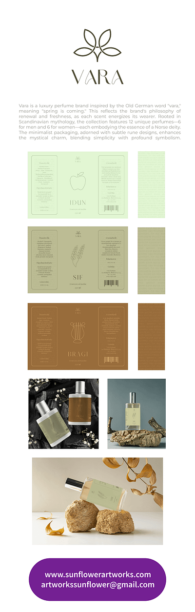 Vara luxury parfume label and logo design adobe illustrator designer graphic designer logo design luxury perfume perfume bottle perfume label design perfumelabel