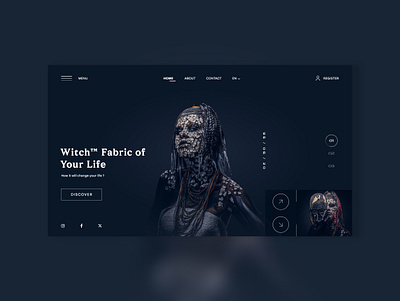 Witch Website graphic design ui ui design web design