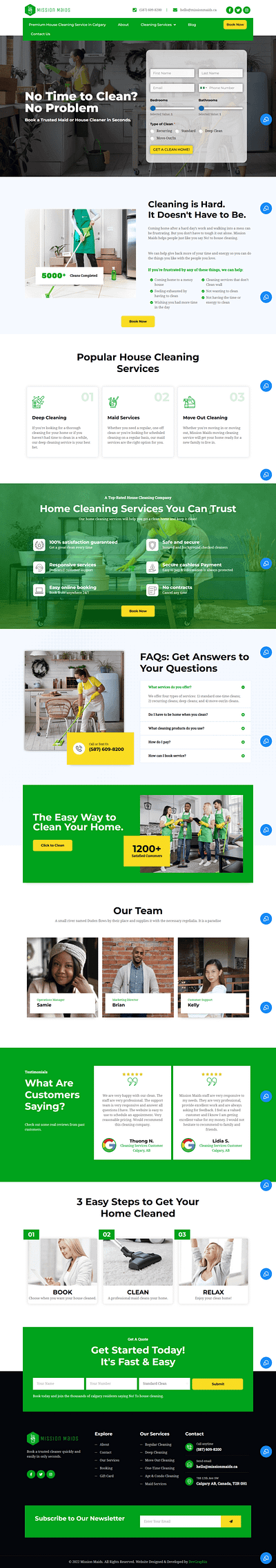 A Cleaning Company Website Design clickfunnels converting design fiunnel builder funnel funnel design gohighlevel funnel gohighlevel website landing page lovebuiltfunnels mobile optimized responsive designs systeme.io wensite design