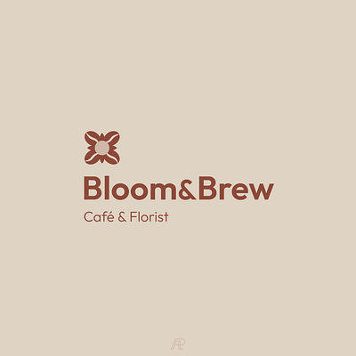 Bloom Brew branding coffee flower graphic design logo