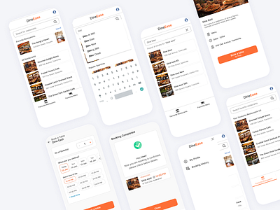 DineEase Mobile App app design mobile ui ux