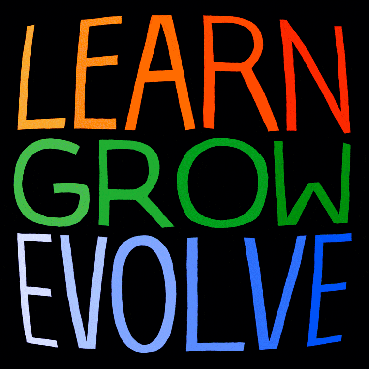 Learn . Grow . Evolve 📈 animation graphic design motion graphics