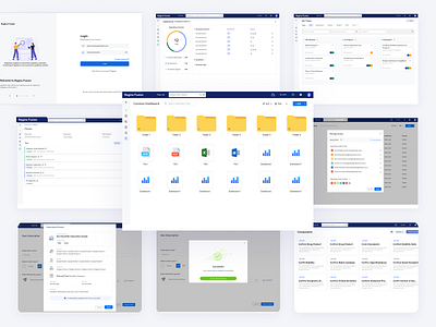 UI Creations 1 application charts dashboard design lists login tasks ui ux