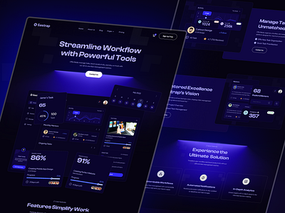 𝐒𝐚𝐬𝐭𝐫𝐚𝐩 - SaaS & Startup Website creativewebdesign landingpage minimaldesign responsivedesign saasdesign saasui saaswebsite sastrap servicedesign shots startupwebsite techdesign templatedesign uikit uiuxdesign webdesign webdevelopment webflow webflowtemplate websitetemplate