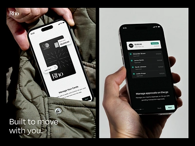 Rho.co | Brand & Product app brand identity branding business creative direction finance fintech logo mobile ondsn product strategy ui unicorn ux web design