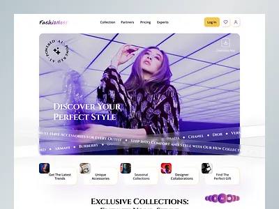 FashioNest, AI-integrated fashion e-commerce website ai e commerce fashion figma ui ux web des
