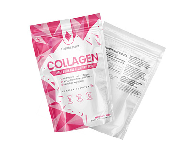 Collagen Supplement Packaging Design collagen health healthcare healthy food medicine nutrition packaging supplement vitamins wellness