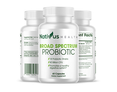 Broad Spectrum Probiotic capsule probiotic capsules probiotic supplement probiotics probiotics supplement supplement supplement label design weight loss capsules