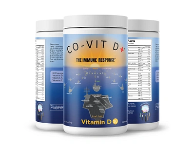 CO VIT D+ Immune Supplement immune supplement immunity supplement packaging design product packaing supplement supplement label design vitamin d