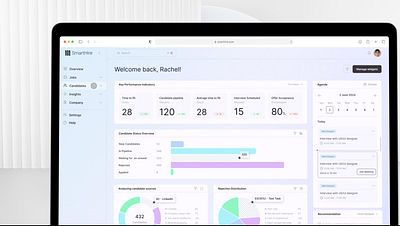 ATS (Applicant Tracking System) - SmartHire animation dashboard interaction interface animation microinteractions modern ui overview platform product design saas ui animation ui design uiux user interface