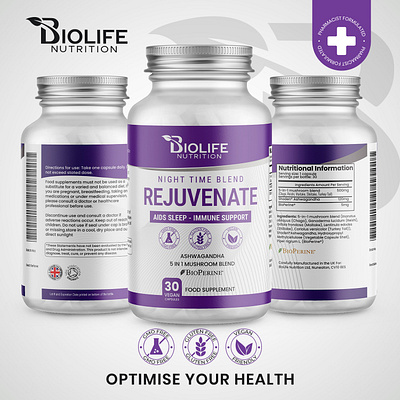 Rejuvenate Sleep Supplement amazon listing label design product packaging rejuvenate sleep supplement supplement supplement label supplement label design