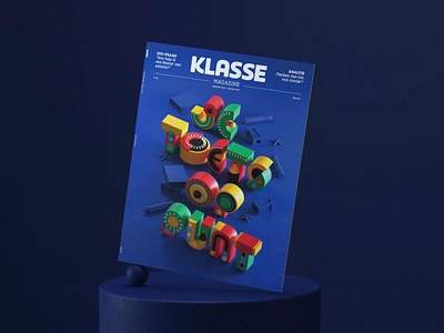 Klasse Magazine Cover 3d 3dillustration artdirection balance colors design digitalart editorial illustration equlibrium illustration illustrator magazine modeling photoshop shapes