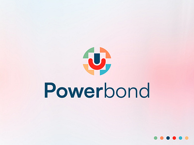 Powerbond logo design abstract logo branding business logo company logo gradient graphic design identity logo logo design logo designer logo mark minimal modern logo monogram new logo design power logo tech logo top logo vector web3 logo