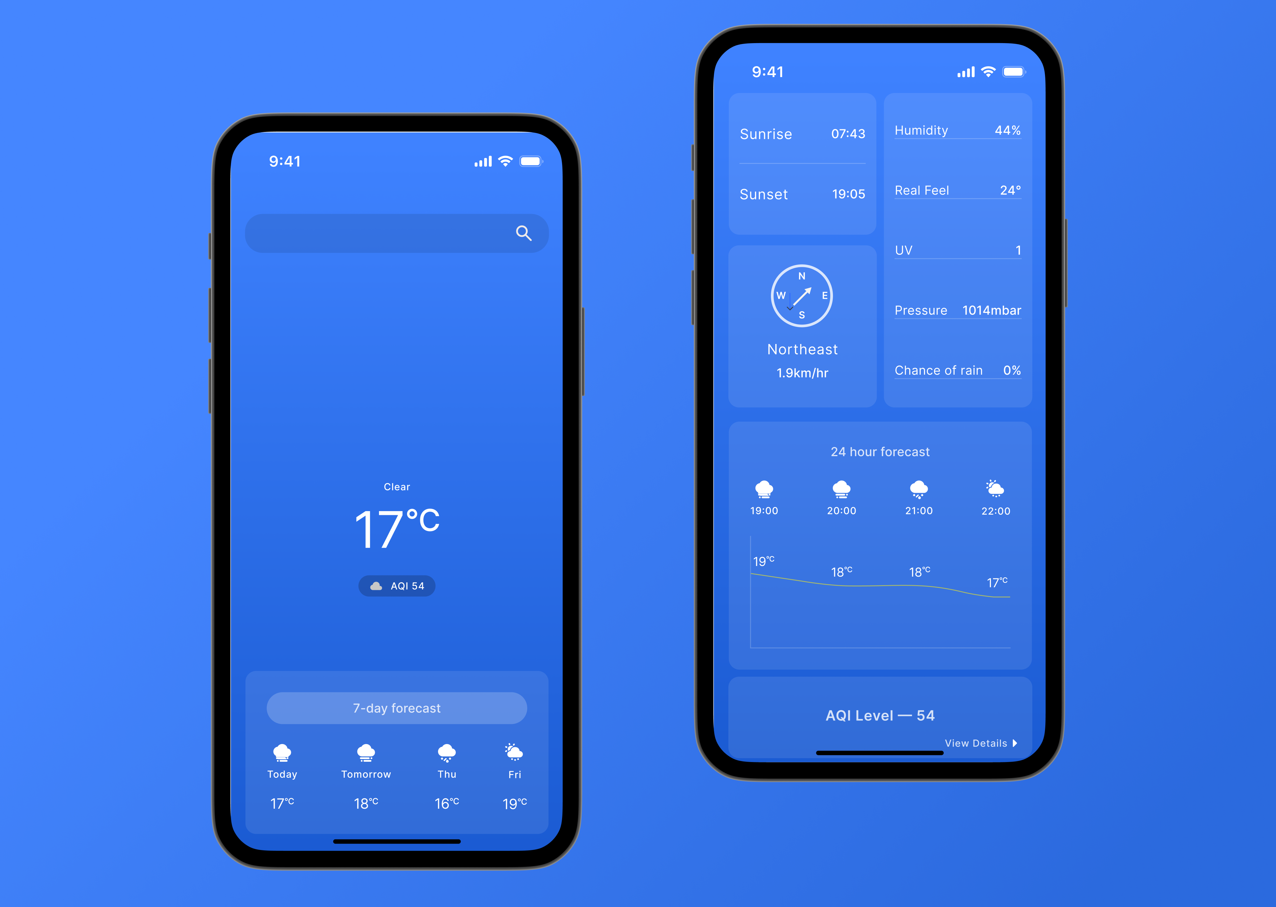 Weather APP UI clean design mobile ui design weather app weather app ui weather ui