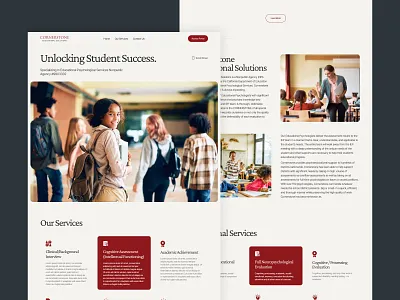 Educational Landing Page landing page redesign ui design ux design