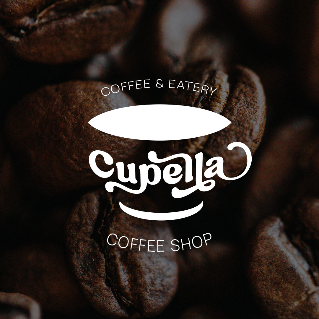 Cupella - Logo Design branding coffee coffee shop design experimental graphic design logo visual identity