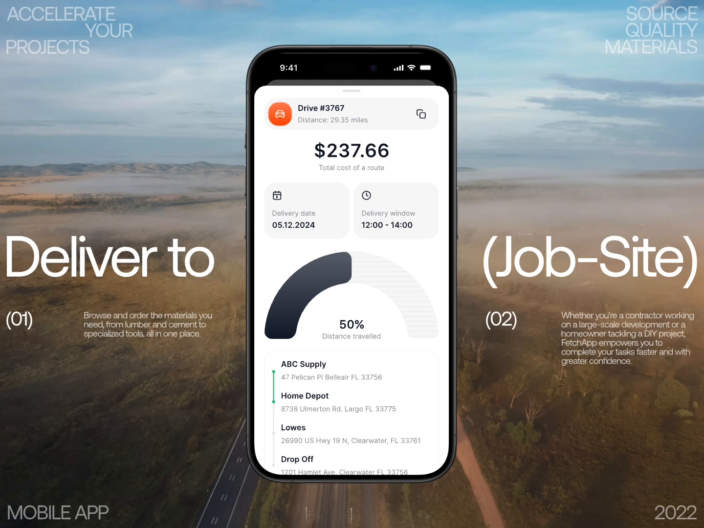 Example of FetchApp: Building Smarter Logistics 🏗️