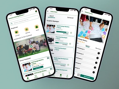 Academy Education App academy app bootcamp course design education mobile design online course ui ux