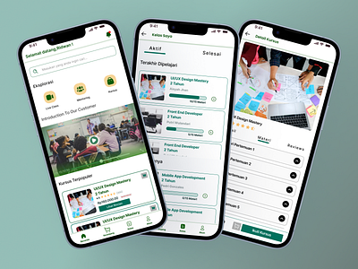 Academy Education App academy app bootcamp course design education mobile design online course ui ux