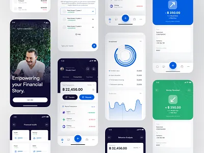 Fintech App - UX UI Design app design design fintech fintech app mobile ui ux