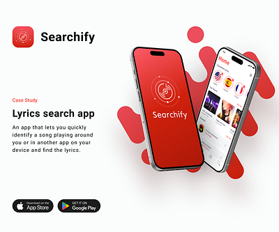 Lyrics Search Mobile App mobile ui