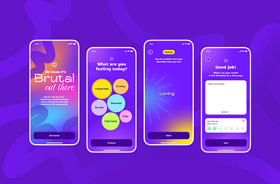 Mental Wellness App 💜 app ui ux