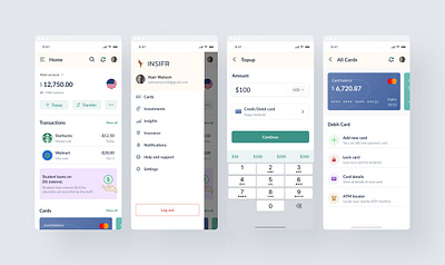 Islamic Fintech App fintech mobile ui ux web application web design