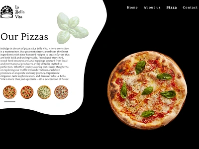 Pizzeria Webpage with animation animation dailyui design figma graphic design logo ui