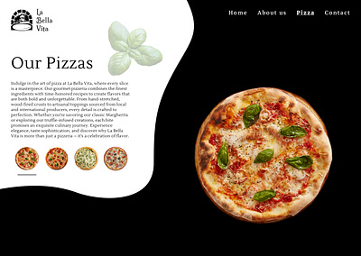 Pizzeria Webpage with animation animation dailyui design figma graphic design logo ui