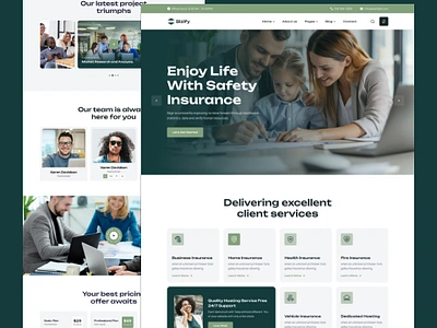 Business Consulting Figma Template bizify landing page studio themeforest ui design uiux design