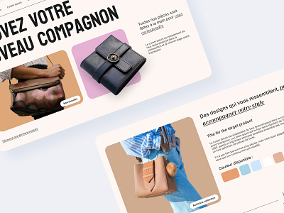 Create your custom bag bag branding color design desktop figma landing ui ux