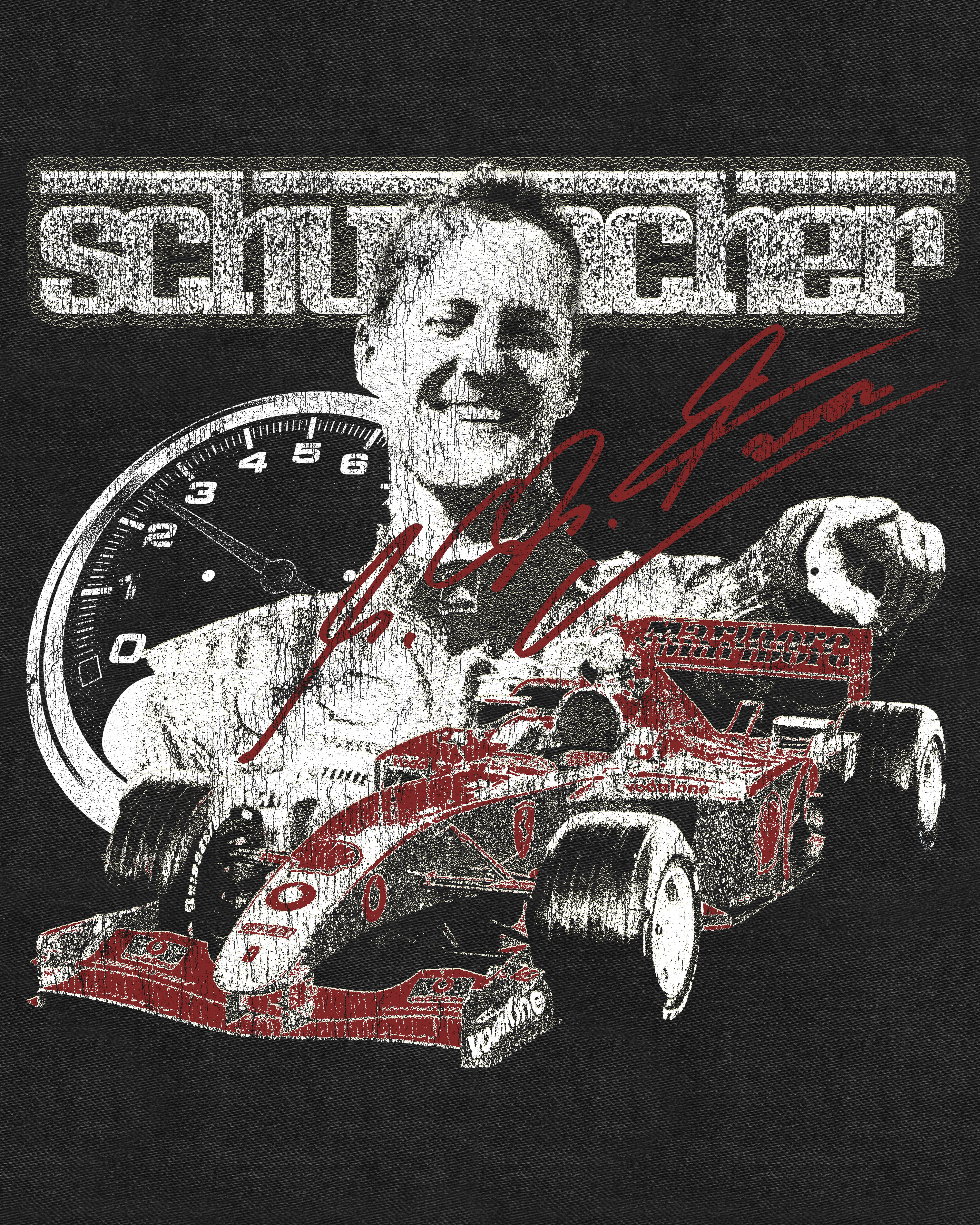Example of Vintage Racing Merch Design