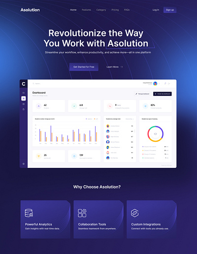 Saas landing page branding design signup page light version job portal website landing page landing page saas landing page ux