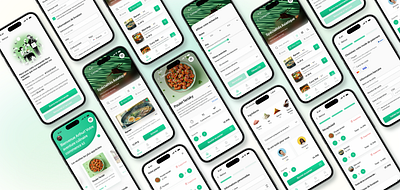 Mobile App - Effortless Meal Ordering checkoutflow clean ui design figma food foodapp interface design min mobile app design mobile design mobile interface orderprocess ui userjourney ux