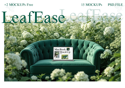 LeafEase | Mockup Collection | DEVICES COLLECTION | Free Mockups branding design devices flower free free mockup free mockups graphic design imac ipad iphone macbook mock up mockups psd psd mockup template template free webdesign wedding