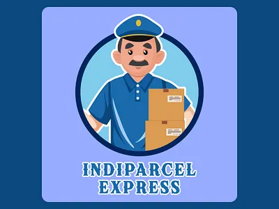 Parcel Company Logo Design (Mascot Logo) adobe illustrator branding design figma graphic design illustration logo ui uiux uiux design
